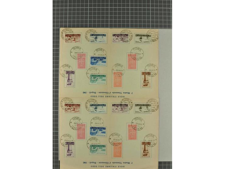 1900/80 (ca.), postfrische, ungebrauchte und gestempelte Partie mit viel interessantem Material, dabei Postsparbücher von Grö