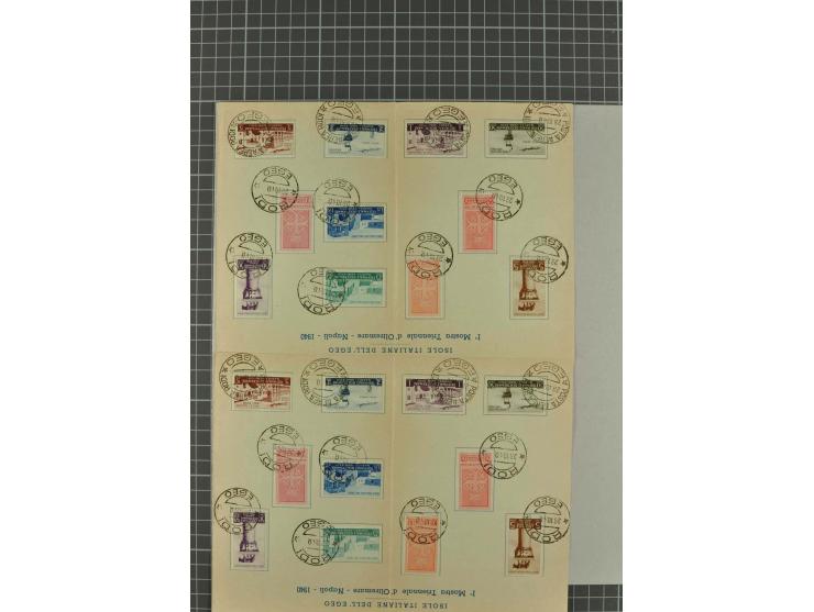1900/80 (ca.), postfrische, ungebrauchte und gestempelte Partie mit viel interessantem Material, dabei Postsparbücher von Grö