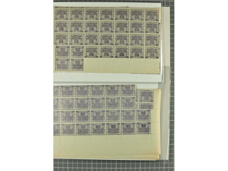 1900/80 (ca.), postfrische, ungebrauchte und gestempelte Partie mit viel interessantem Material, dabei Postsparbücher von Grö