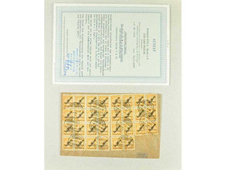 1920/23 (ca.), kleine Partie nur besserer Marken und Briefe, dabei Mi.-Nr. 151Y, 209Y, 307 etc., fast alles mit Attest