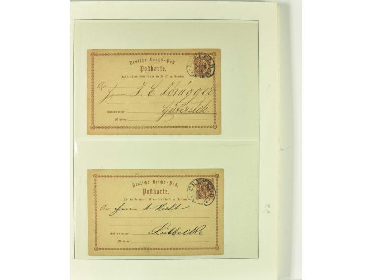1865/76 (ca.), rund 100 Briefe, Karten und Ganzsachen mit Hufeisenstempeln, dabei bessere wie Spalink-Nr. 7-3, 15, 20-3, 36-2