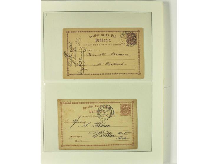 1865/76 (ca.), rund 100 Briefe, Karten und Ganzsachen mit Hufeisenstempeln, dabei bessere wie Spalink-Nr. 7-3, 15, 20-3, 36-2