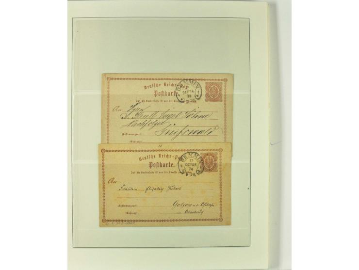 1865/76 (ca.), rund 100 Briefe, Karten und Ganzsachen mit Hufeisenstempeln, dabei bessere wie Spalink-Nr. 7-3, 15, 20-3, 36-2