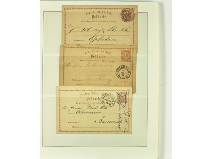 1865/76 (ca.), rund 100 Briefe, Karten und Ganzsachen mit Hufeisenstempeln, dabei bessere wie Spalink-Nr. 7-3, 15, 20-3, 36-2