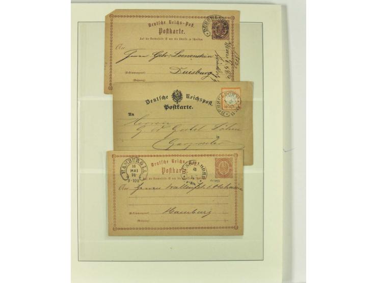 1865/76 (ca.), rund 100 Briefe, Karten und Ganzsachen mit Hufeisenstempeln, dabei bessere wie Spalink-Nr. 7-3, 15, 20-3, 36-2