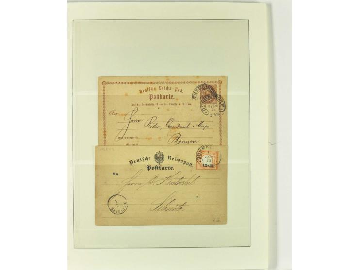 1865/76 (ca.), rund 100 Briefe, Karten und Ganzsachen mit Hufeisenstempeln, dabei bessere wie Spalink-Nr. 7-3, 15, 20-3, 36-2