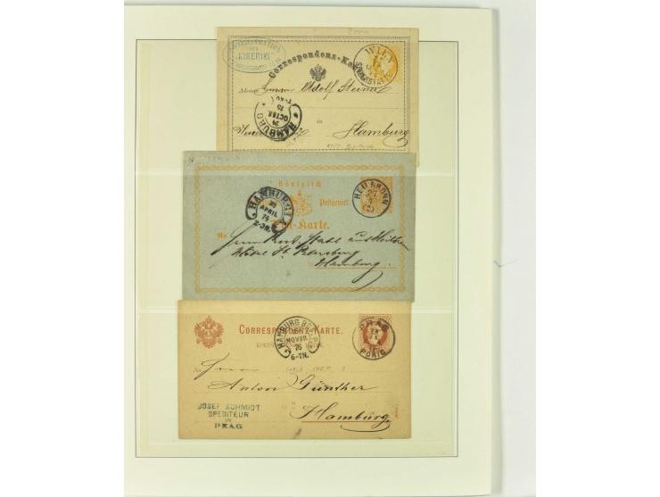 1865/76 (ca.), rund 100 Briefe, Karten und Ganzsachen mit Hufeisenstempeln, dabei bessere wie Spalink-Nr. 7-3, 15, 20-3, 36-2