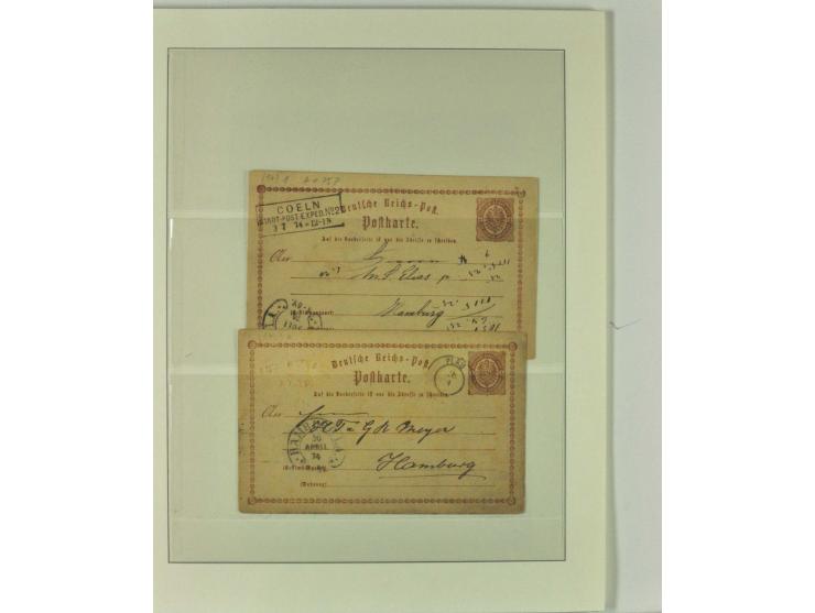 1865/76 (ca.), rund 100 Briefe, Karten und Ganzsachen mit Hufeisenstempeln, dabei bessere wie Spalink-Nr. 7-3, 15, 20-3, 36-2