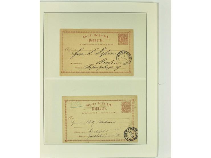 1865/76 (ca.), rund 100 Briefe, Karten und Ganzsachen mit Hufeisenstempeln, dabei bessere wie Spalink-Nr. 7-3, 15, 20-3, 36-2