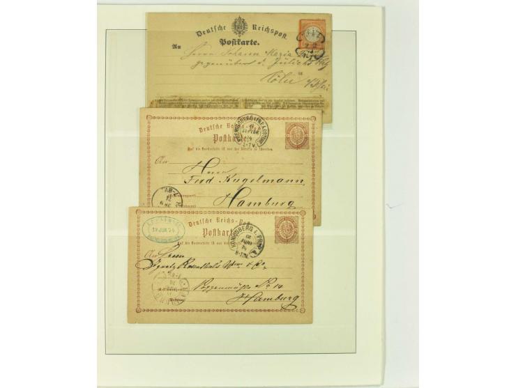 1865/76 (ca.), rund 100 Briefe, Karten und Ganzsachen mit Hufeisenstempeln, dabei bessere wie Spalink-Nr. 7-3, 15, 20-3, 36-2