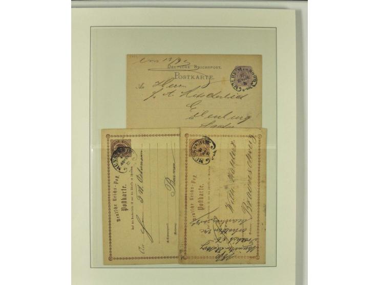 1865/76 (ca.), rund 100 Briefe, Karten und Ganzsachen mit Hufeisenstempeln, dabei bessere wie Spalink-Nr. 7-3, 15, 20-3, 36-2