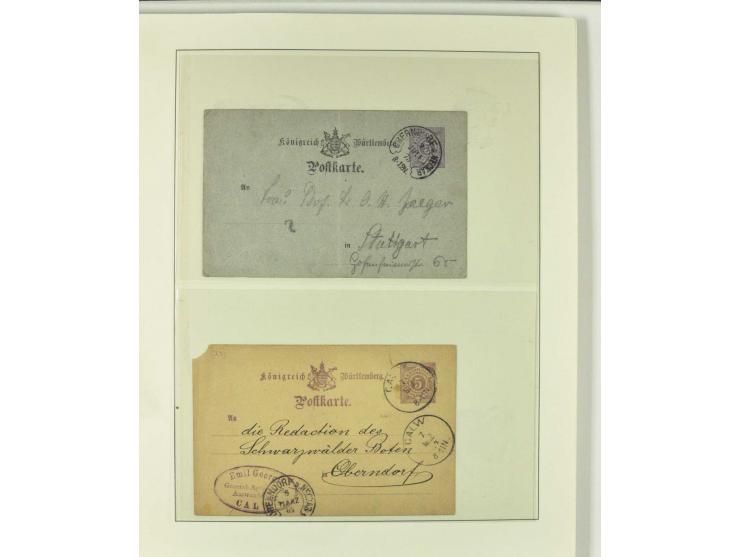 1865/76 (ca.), rund 100 Briefe, Karten und Ganzsachen mit Hufeisenstempeln, dabei bessere wie Spalink-Nr. 7-3, 15, 20-3, 36-2