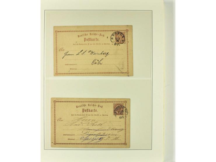 1865/76 (ca.), rund 100 Briefe, Karten und Ganzsachen mit Hufeisenstempeln, dabei bessere wie Spalink-Nr. 7-3, 15, 20-3, 36-2