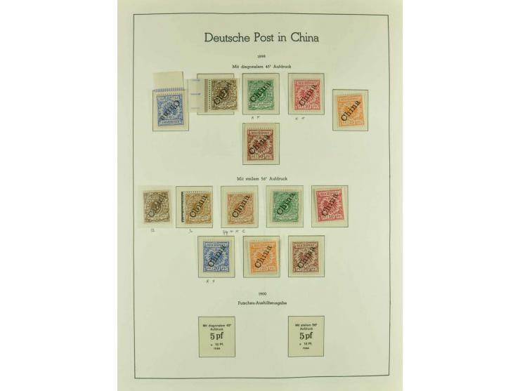 China bis Togo, ungebrauchte, etwas postfrische und gestempelte Sammlung mit vielen besseren Werten und Sätzen auf Leuchtturm