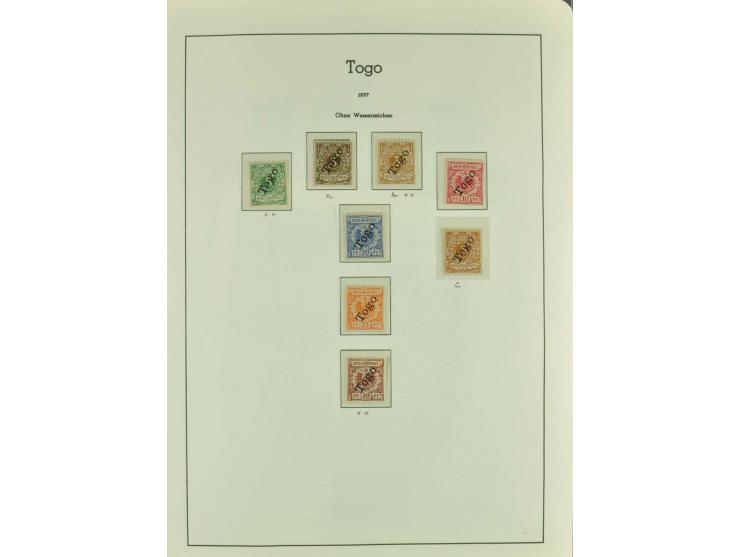 China bis Togo, ungebrauchte, etwas postfrische und gestempelte Sammlung mit vielen besseren Werten und Sätzen auf Leuchtturm