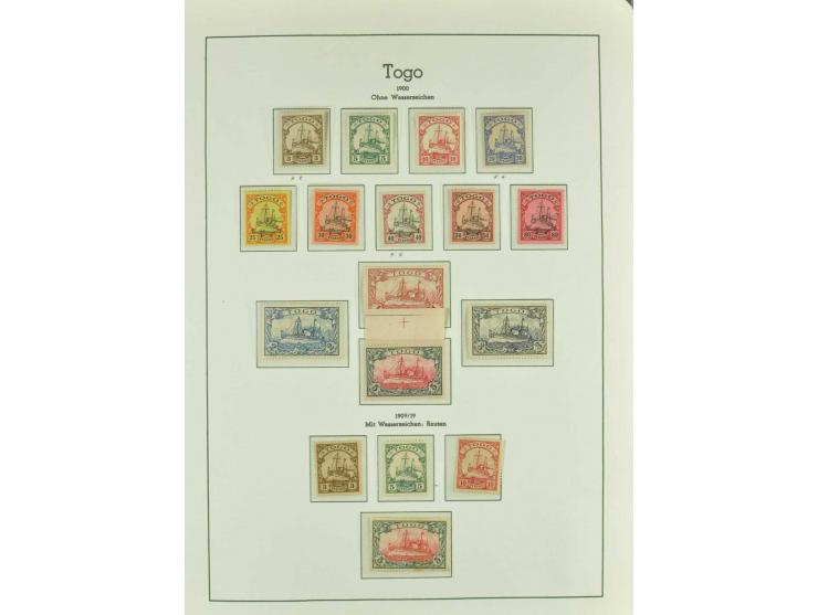 China bis Togo, ungebrauchte, etwas postfrische und gestempelte Sammlung mit vielen besseren Werten und Sätzen auf Leuchtturm