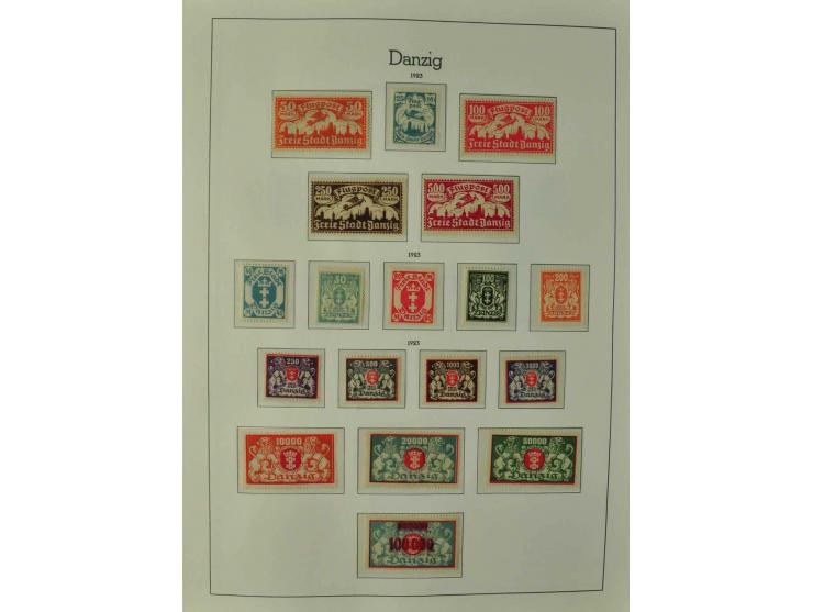 1920/39, postfrische, ungebrauchte und etwas gestempelte Sammlung mit Dienst, Porto und Port Gdansk, dabei gute und postfrisc