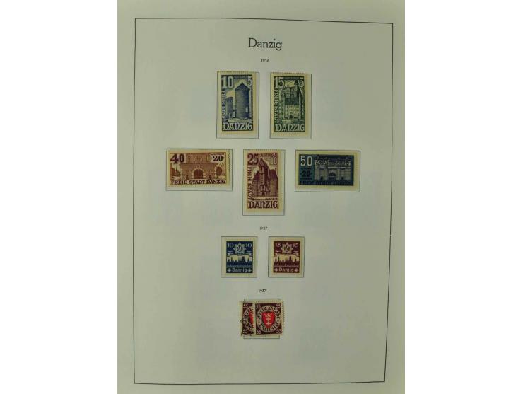 1920/39, postfrische, ungebrauchte und etwas gestempelte Sammlung mit Dienst, Porto und Port Gdansk, dabei gute und postfrisc