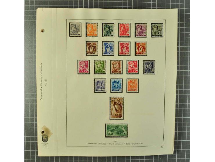 1850/2001 (ca.), postfrischer, anfangs gestempelter und ungebrauchter Sammlungsbestand, dabei Bund und Berlin postfrisch mit 