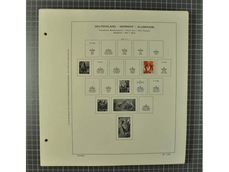 1850/2001 (ca.), postfrischer, anfangs gestempelter und ungebrauchter Sammlungsbestand, dabei Bund und Berlin postfrisch mit 