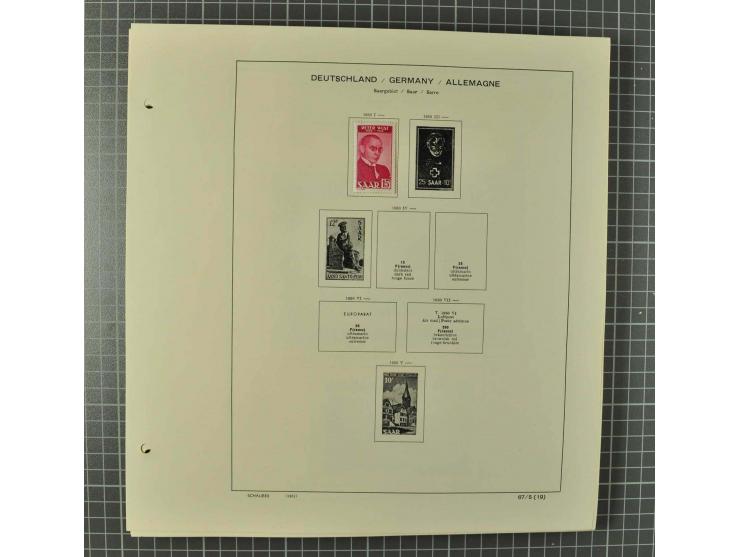 1850/2001 (ca.), postfrischer, anfangs gestempelter und ungebrauchter Sammlungsbestand, dabei Bund und Berlin postfrisch mit 