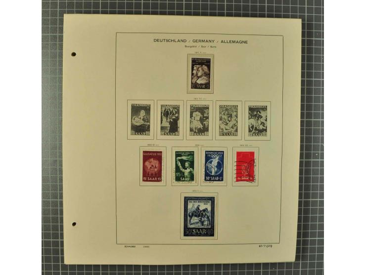 1850/2001 (ca.), postfrischer, anfangs gestempelter und ungebrauchter Sammlungsbestand, dabei Bund und Berlin postfrisch mit 
