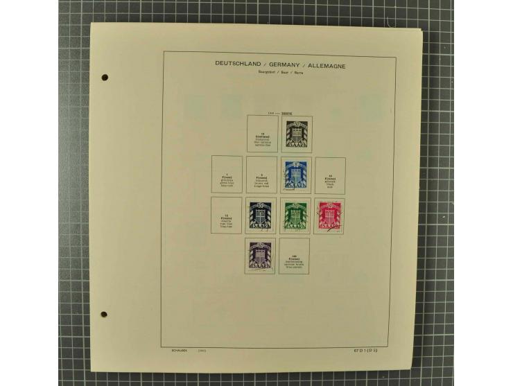 1850/2001 (ca.), postfrischer, anfangs gestempelter und ungebrauchter Sammlungsbestand, dabei Bund und Berlin postfrisch mit 