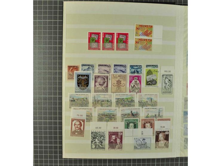 1850/2001 (ca.), postfrischer, anfangs gestempelter und ungebrauchter Sammlungsbestand, dabei Bund und Berlin postfrisch mit 