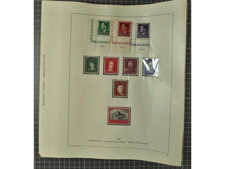 1850/2001 (ca.), postfrischer, anfangs gestempelter und ungebrauchter Sammlungsbestand, dabei Bund und Berlin postfrisch mit 