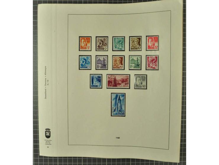 1850/2001 (ca.), postfrischer, anfangs gestempelter und ungebrauchter Sammlungsbestand, dabei Bund und Berlin postfrisch mit 