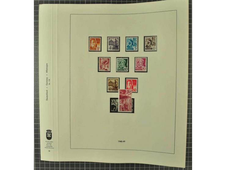 1850/2001 (ca.), postfrischer, anfangs gestempelter und ungebrauchter Sammlungsbestand, dabei Bund und Berlin postfrisch mit 