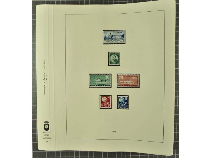1850/2001 (ca.), postfrischer, anfangs gestempelter und ungebrauchter Sammlungsbestand, dabei Bund und Berlin postfrisch mit 