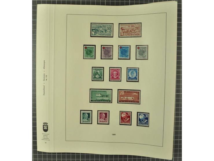 1850/2001 (ca.), postfrischer, anfangs gestempelter und ungebrauchter Sammlungsbestand, dabei Bund und Berlin postfrisch mit 