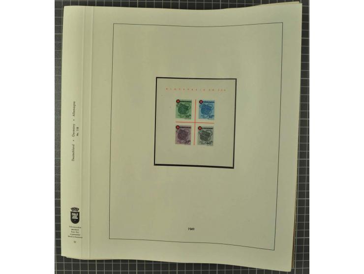 1850/2001 (ca.), postfrischer, anfangs gestempelter und ungebrauchter Sammlungsbestand, dabei Bund und Berlin postfrisch mit 