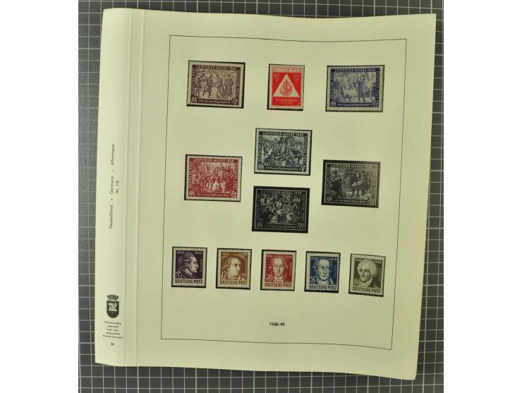 1850/2001 (ca.), postfrischer, anfangs gestempelter und ungebrauchter Sammlungsbestand, dabei Bund und Berlin postfrisch mit 