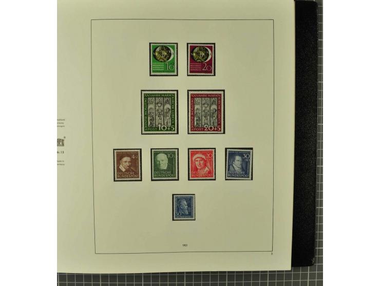 1850/2001 (ca.), postfrischer, anfangs gestempelter und ungebrauchter Sammlungsbestand, dabei Bund und Berlin postfrisch mit 