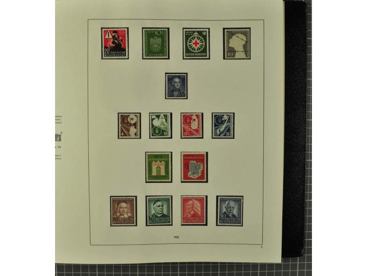1850/2001 (ca.), postfrischer, anfangs gestempelter und ungebrauchter Sammlungsbestand, dabei Bund und Berlin postfrisch mit 