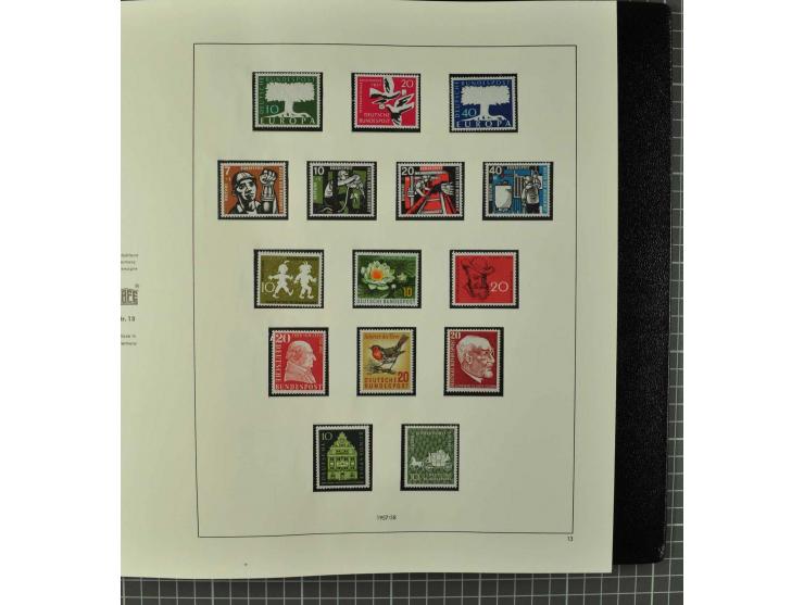 1850/2001 (ca.), postfrischer, anfangs gestempelter und ungebrauchter Sammlungsbestand, dabei Bund und Berlin postfrisch mit 