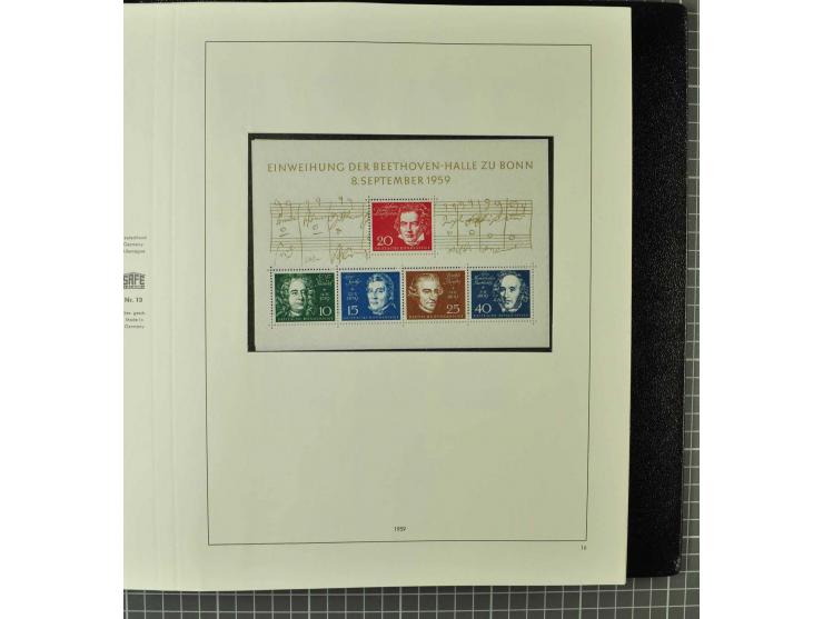 1850/2001 (ca.), postfrischer, anfangs gestempelter und ungebrauchter Sammlungsbestand, dabei Bund und Berlin postfrisch mit 