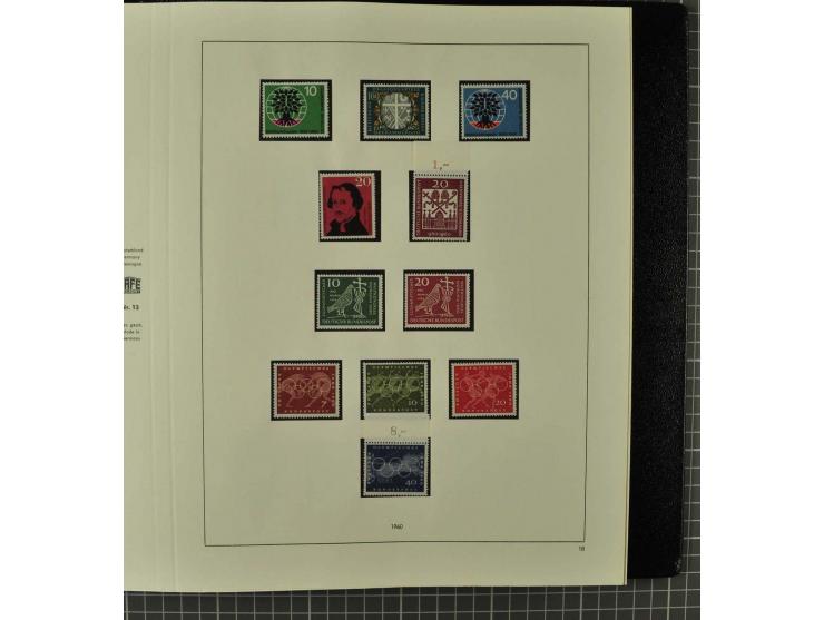 1850/2001 (ca.), postfrischer, anfangs gestempelter und ungebrauchter Sammlungsbestand, dabei Bund und Berlin postfrisch mit 