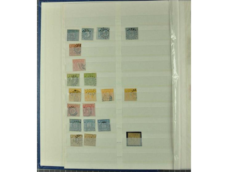 1850/1954 postfrische, ungebrauchte und gestempelte Partie mit Altdeutschland, Dt. Reich, Abstimmungsgebieten, Besetzung I un