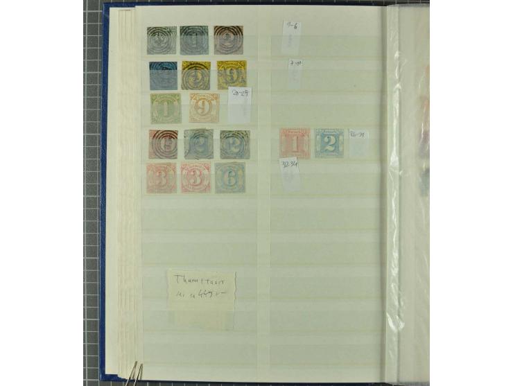 1850/1954 postfrische, ungebrauchte und gestempelte Partie mit Altdeutschland, Dt. Reich, Abstimmungsgebieten, Besetzung I un