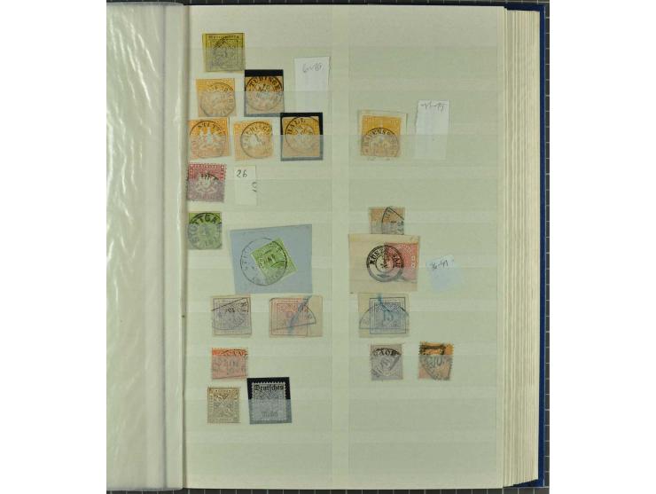 1850/1954 postfrische, ungebrauchte und gestempelte Partie mit Altdeutschland, Dt. Reich, Abstimmungsgebieten, Besetzung I un