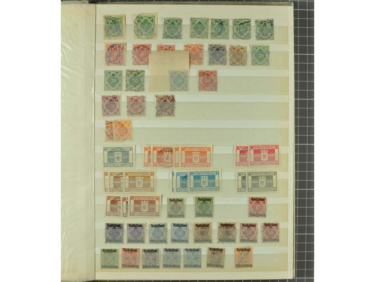 1850/1954 postfrische, ungebrauchte und gestempelte Partie mit Altdeutschland, Dt. Reich, Abstimmungsgebieten, Besetzung I un