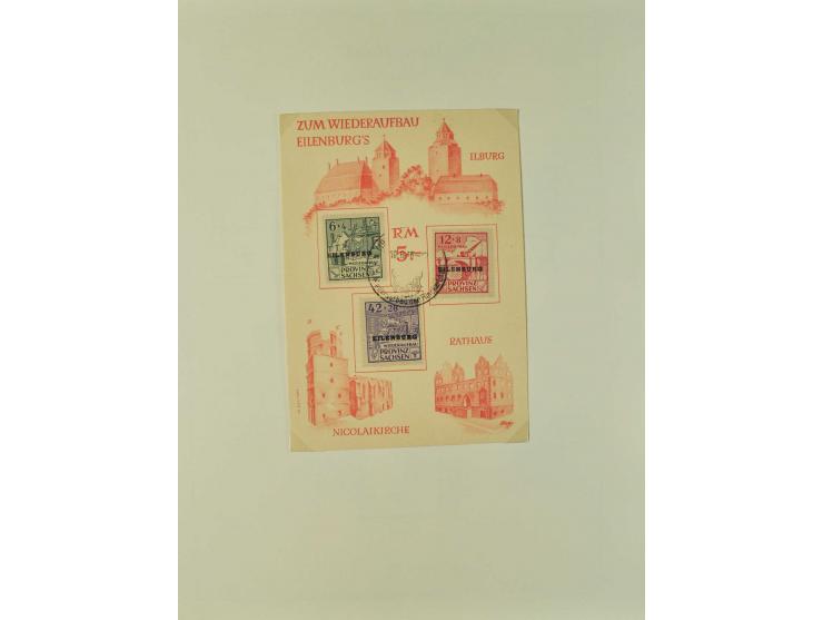 1945/46, postfrische, ungebrauchte und gestempelte Sammlung mit besseren Werten, Sätzen und Blocks, teils Altsignaturen