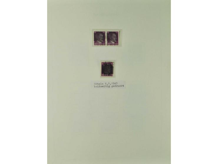 1945/46, postfrische, ungebrauchte und gestempelte Sammlung mit besseren Werten, Sätzen und Blocks, teils Altsignaturen