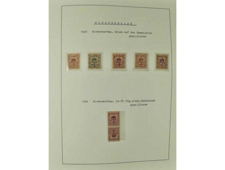 1945/46, postfrische, ungebrauchte und gestempelte Sammlung mit besseren Werten, Sätzen und Blocks, teils Altsignaturen