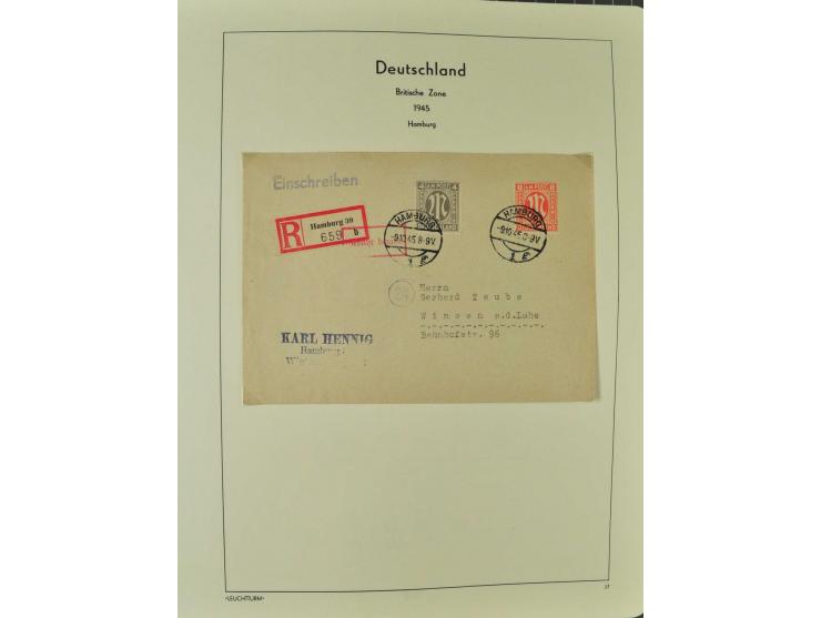 1945/46, postfrische, ungebrauchte und gestempelte Sammlung mit besseren Werten, Sätzen und Blocks, teils Altsignaturen