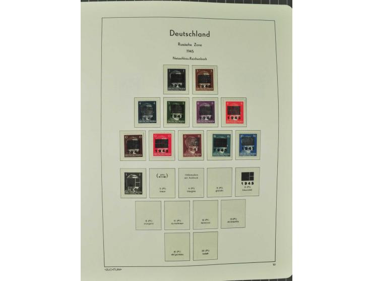 1945/46, postfrische, ungebrauchte und gestempelte Sammlung mit besseren Werten, Sätzen und Blocks, teils Altsignaturen