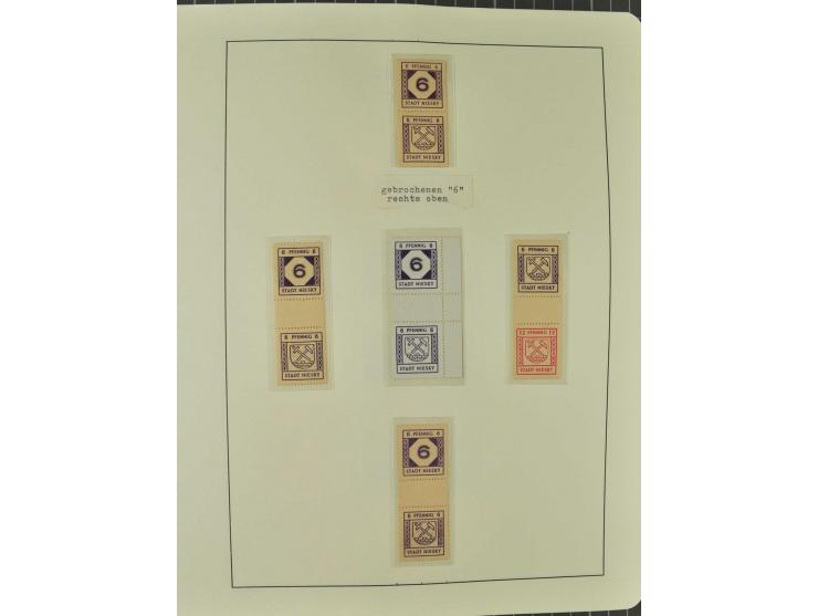 1945/46, postfrische, ungebrauchte und gestempelte Sammlung mit besseren Werten, Sätzen und Blocks, teils Altsignaturen